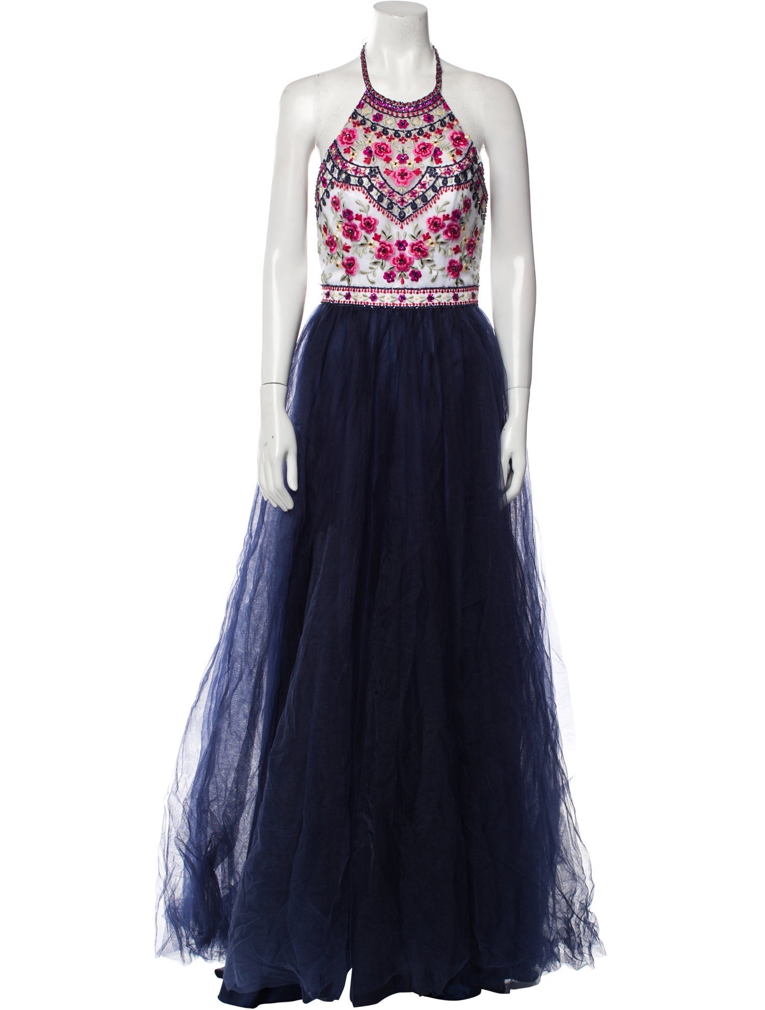 Morilee by Madeline Gardner Printed Long Dress w/ Tags