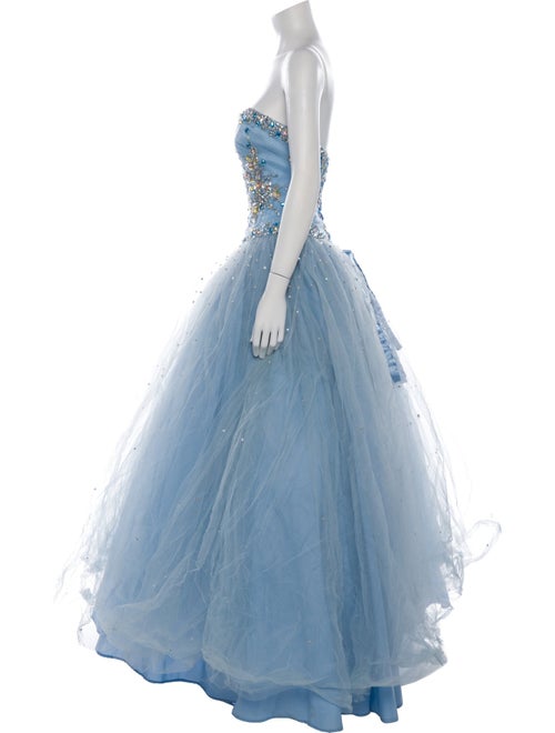 Morilee by Madeline Gardner Strapless Long Dress