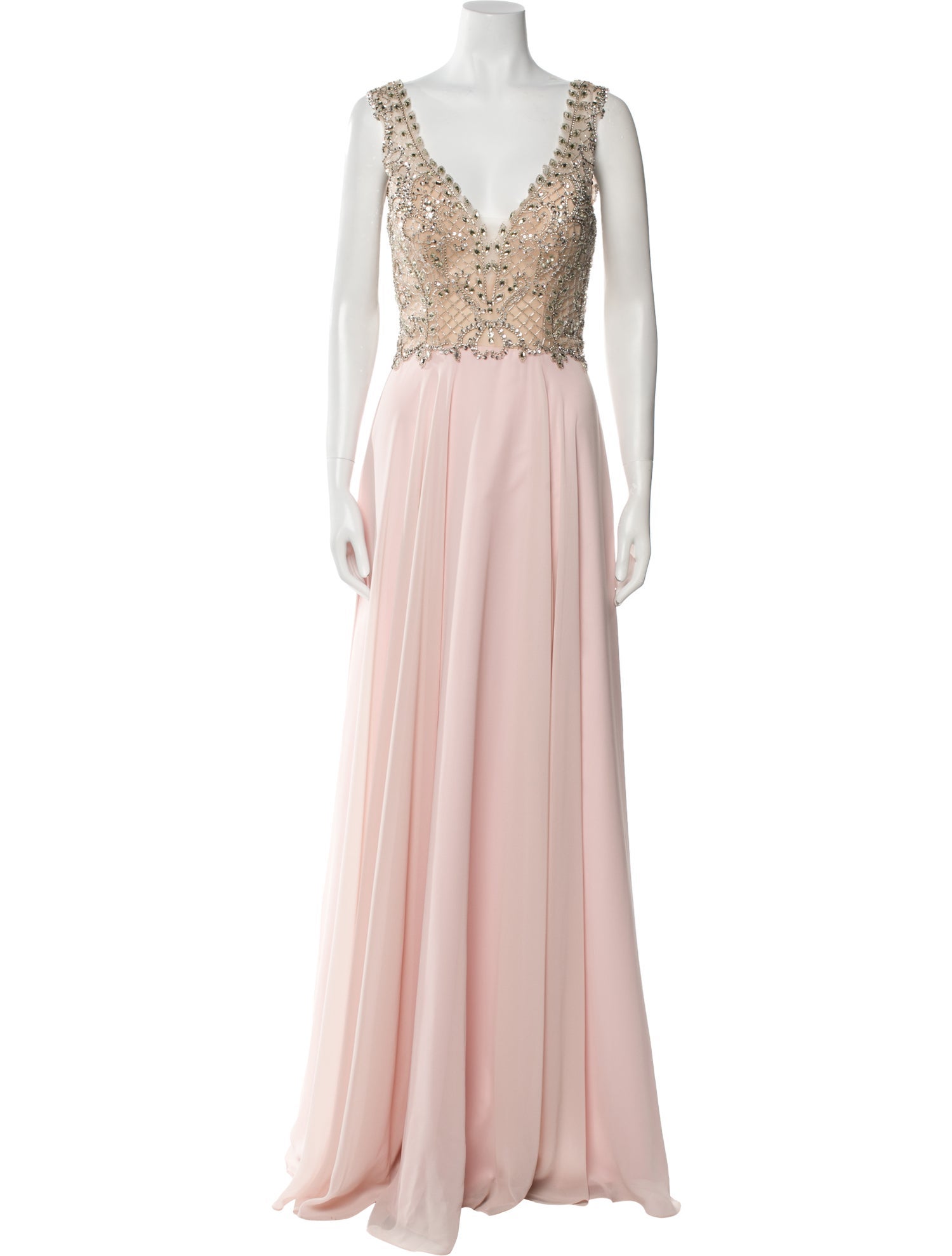 Morilee by Madeline Gardner V-Neck Long Dress