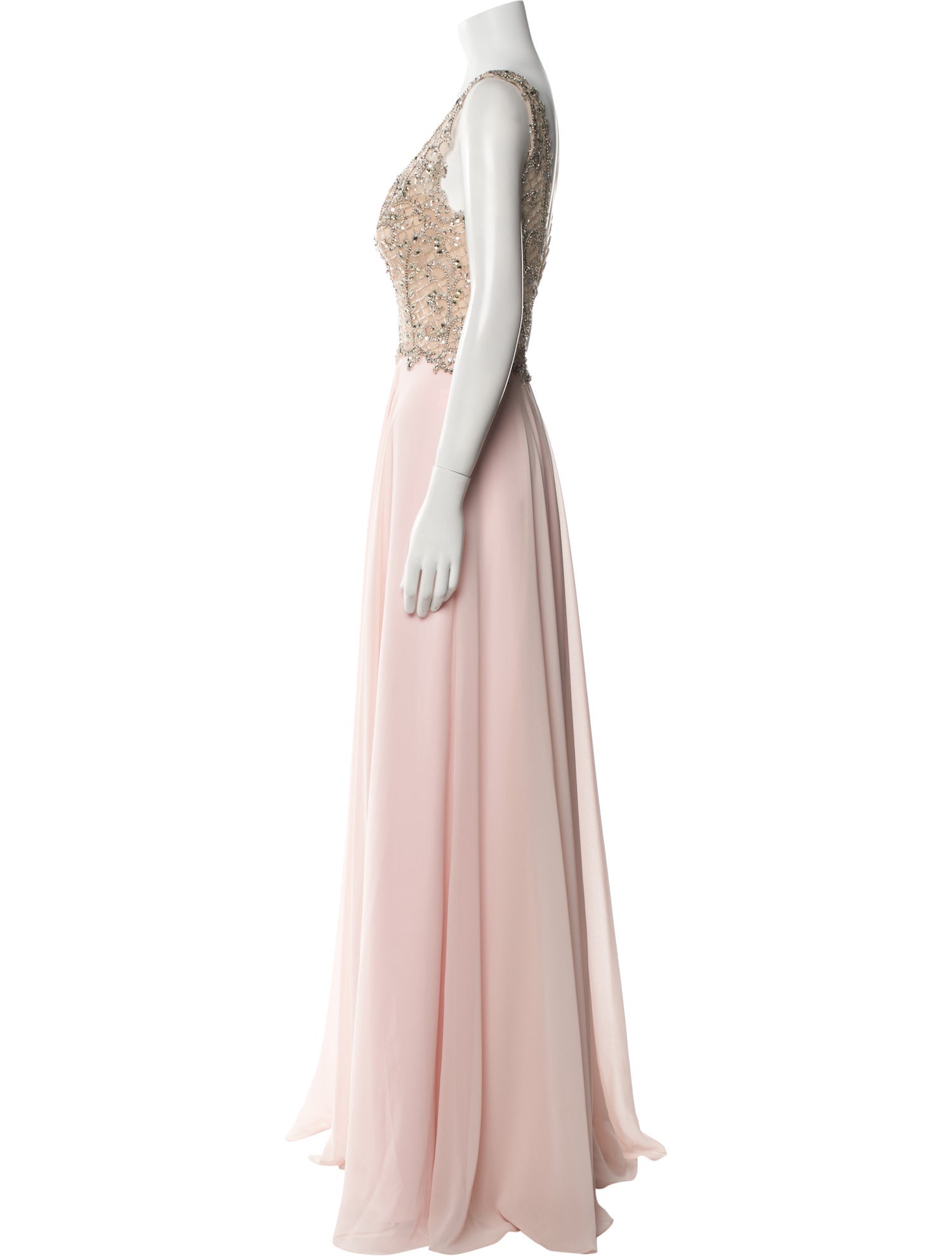 Morilee by Madeline Gardner V-Neck Long Dress