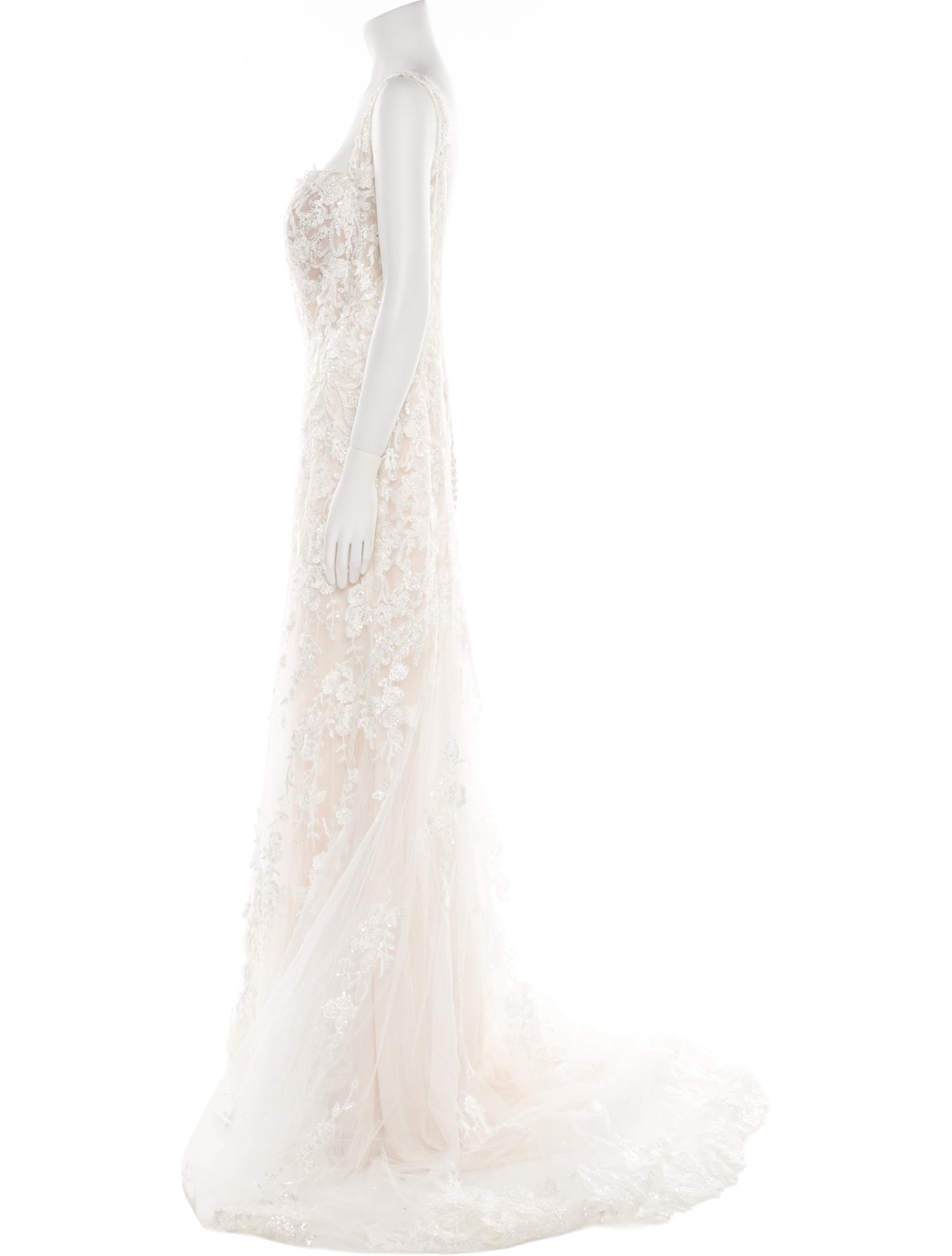 Morilee by Madeline Gardner Lace Pattern Long Dress w/ Tags