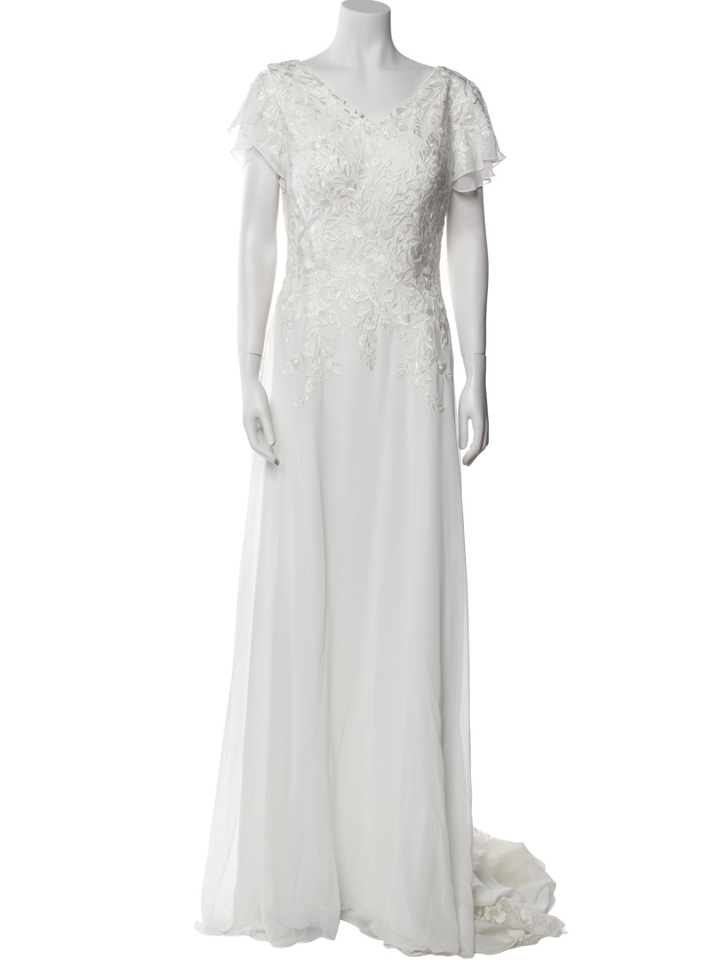 Morilee by Madeline Gardner V-Neck Long Dress w/ Tags