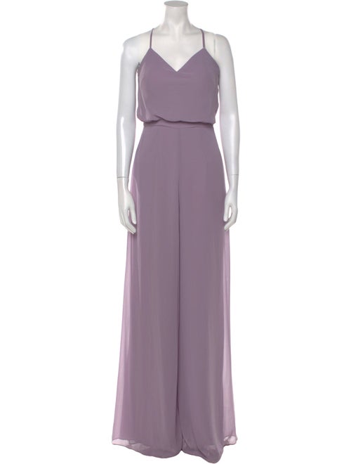 Morilee by Madeline Gardner V-Neck Jumpsuit