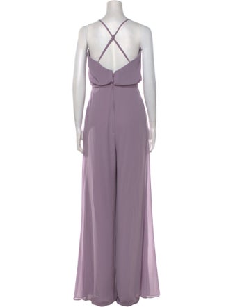 Morilee by Madeline Gardner V-Neck Jumpsuit