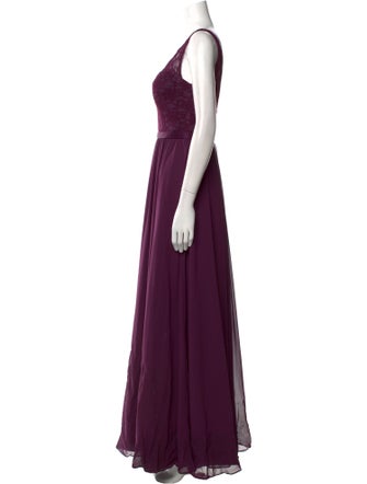 Morilee by Madeline Gardner V-Neck Long Dress