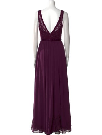Morilee by Madeline Gardner V-Neck Long Dress