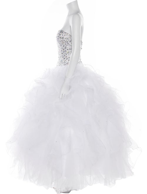 Morilee by Madeline Gardner Strapless Midi Length Dress