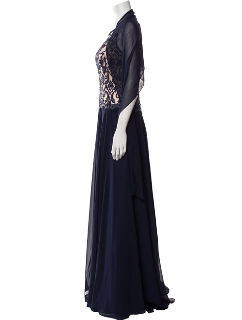 Morilee by Madeline Gardner Lace Pattern Long Dress