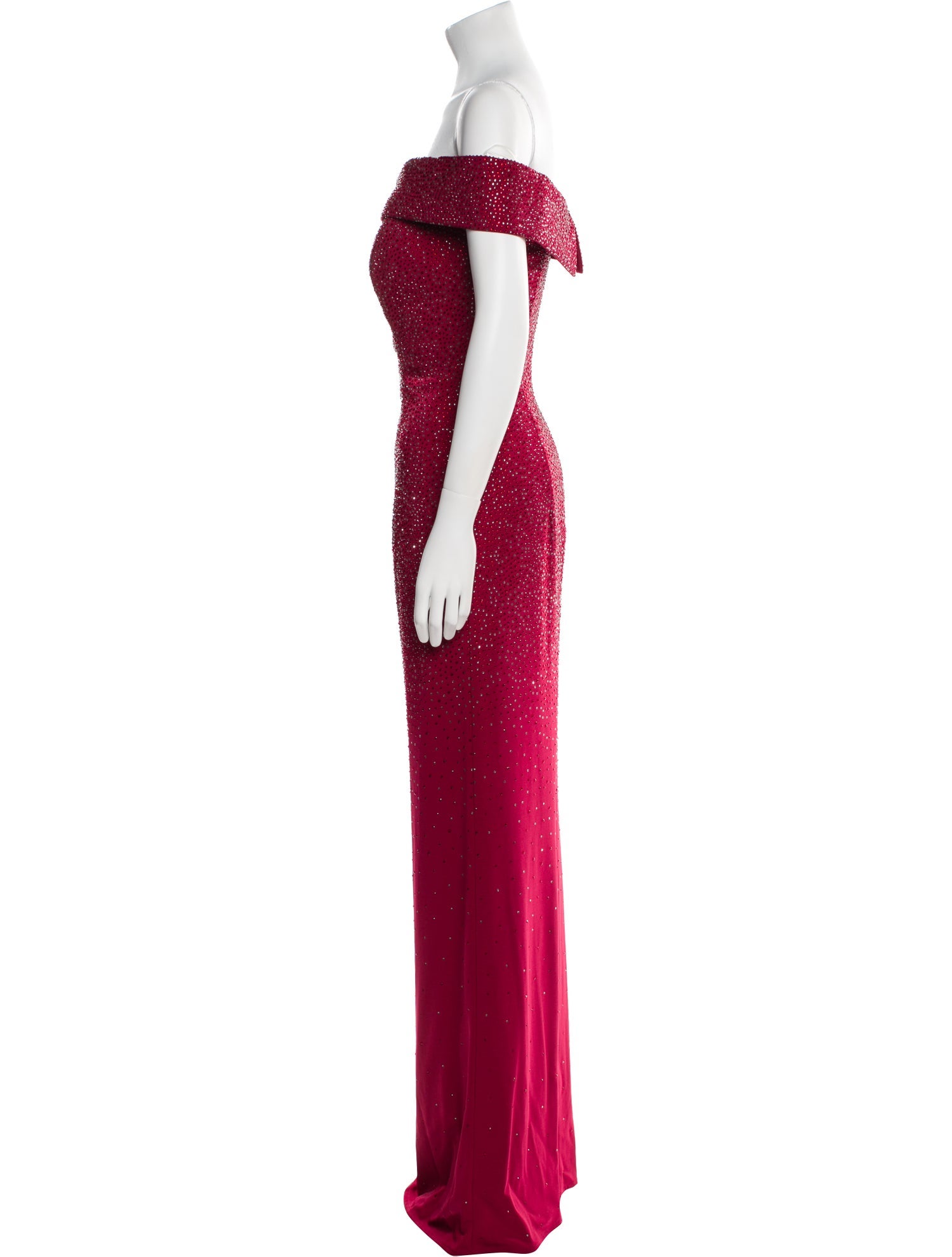 MGNY Off-The-Shoulder Long Dress w/ Tags