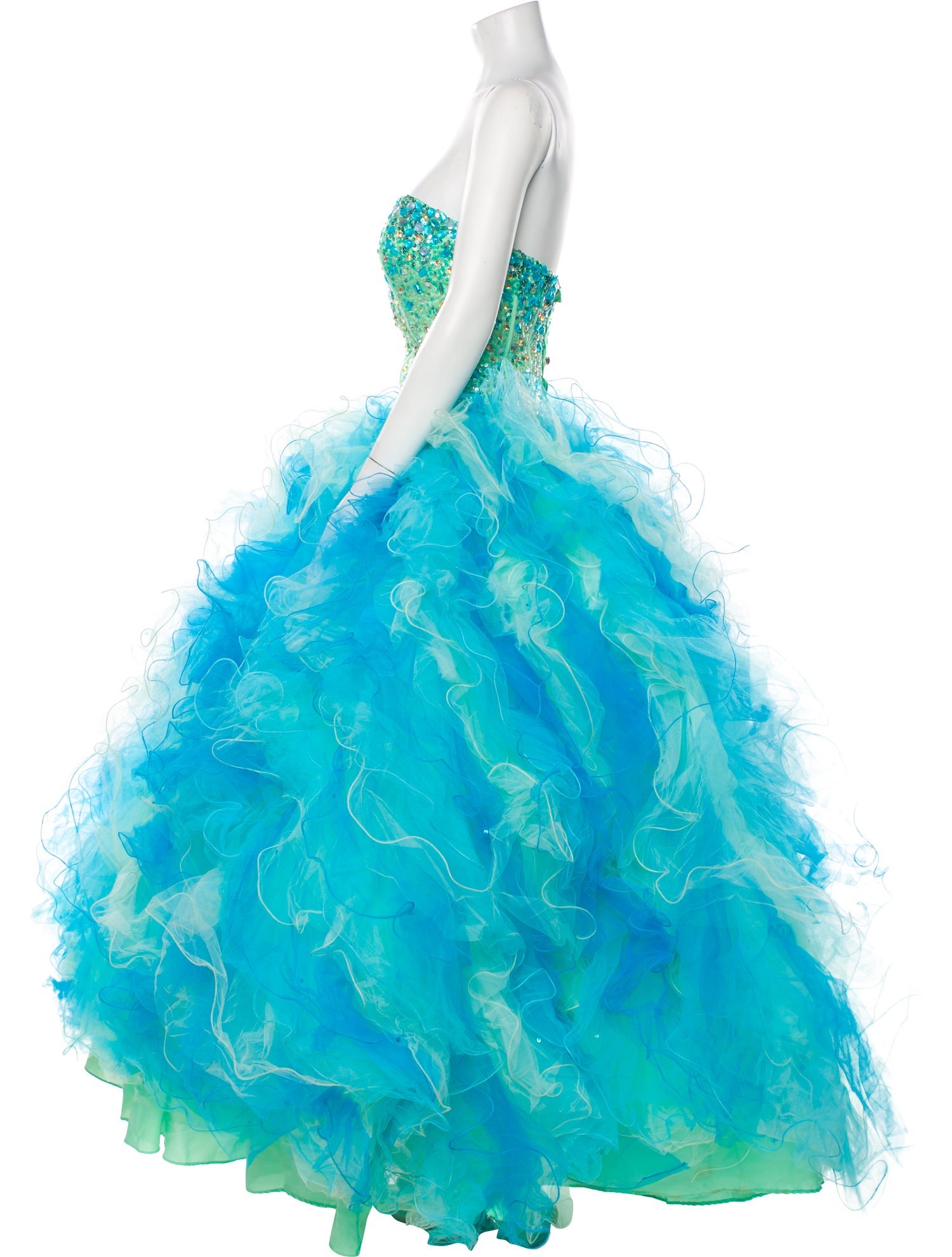 Morilee by Madeline Gardner Lace Pattern Long Dress