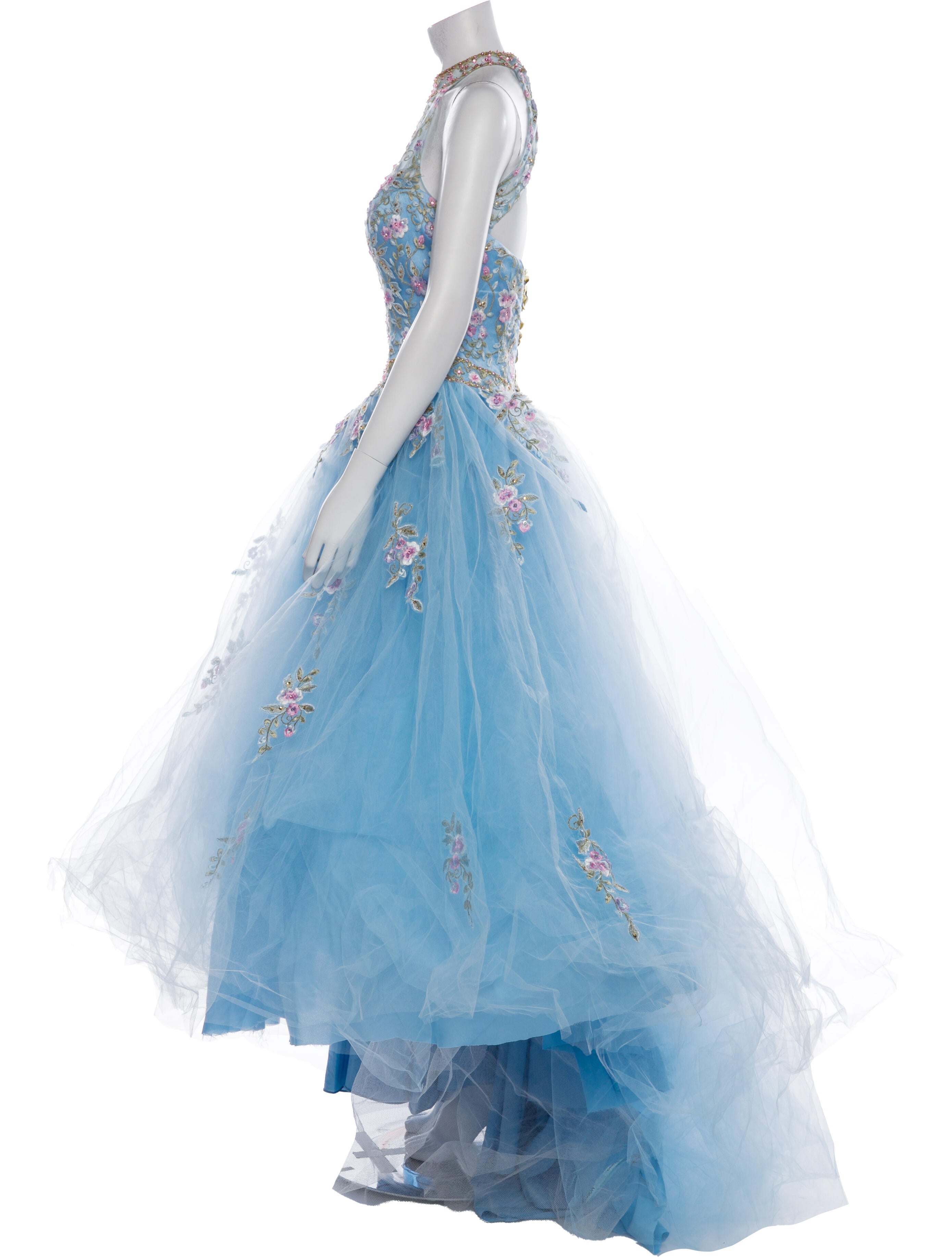 Morilee by Madeline Gardner Floral Print Long Dress