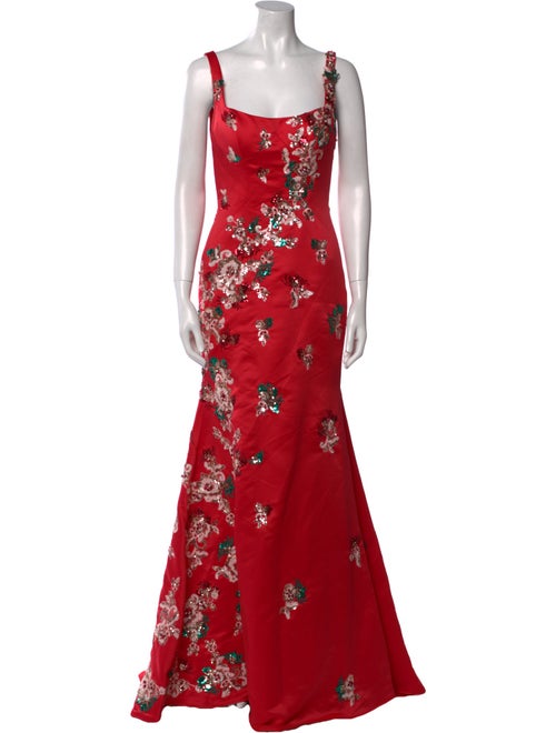 Morilee by Madeline Gardner Floral Print Long Dress