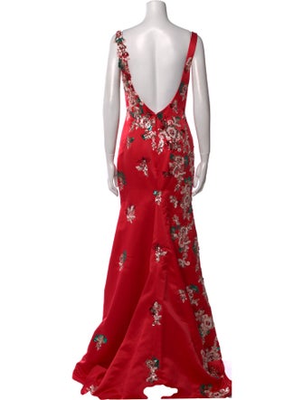 Morilee by Madeline Gardner Floral Print Long Dress