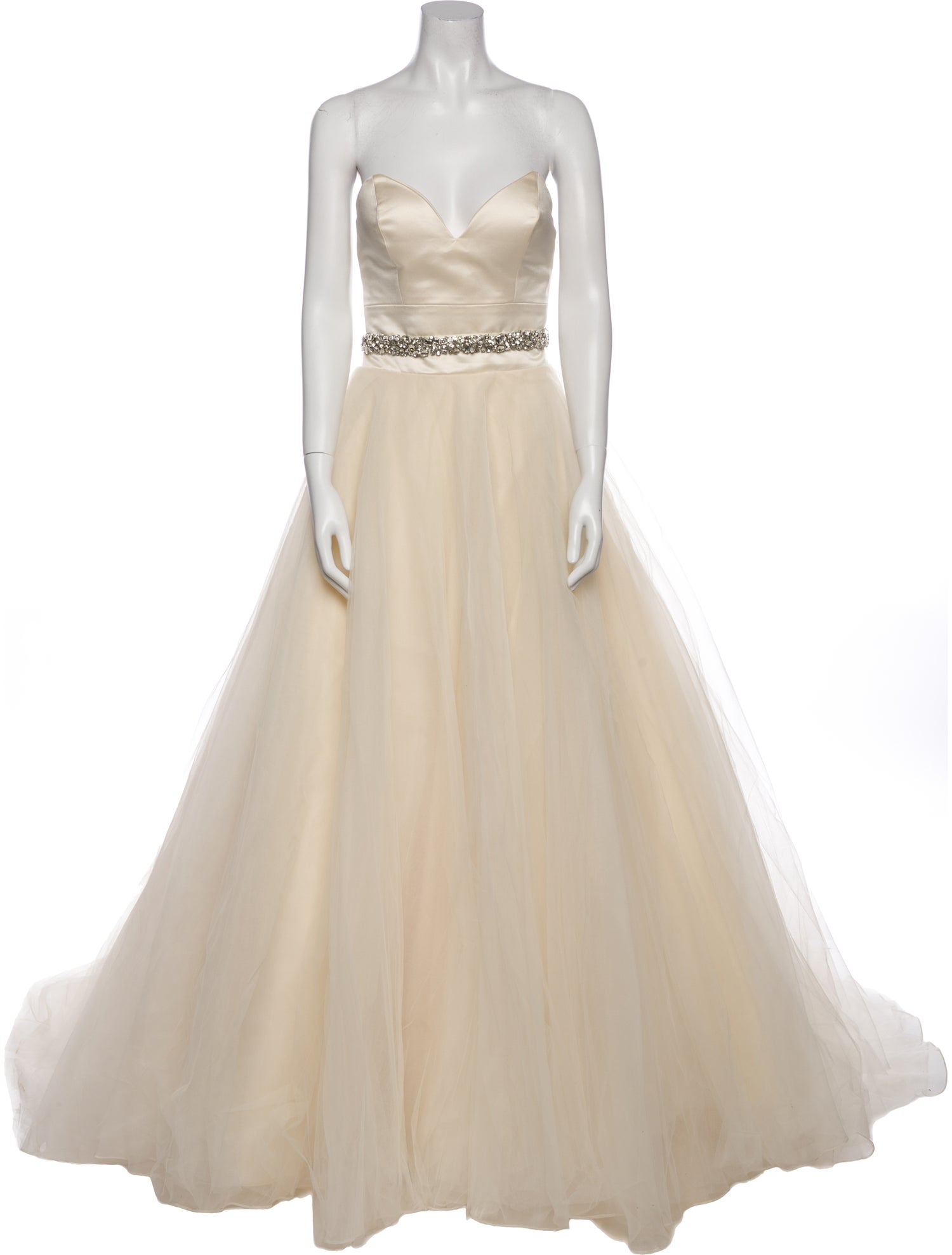 Morilee by Madeline Gardner Strapless Midi Length Dress