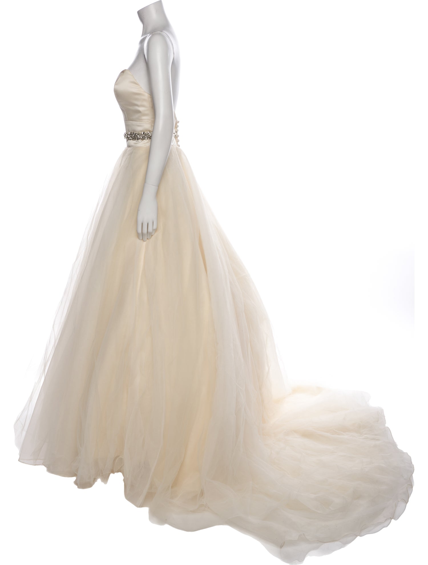 Morilee by Madeline Gardner Strapless Midi Length Dress