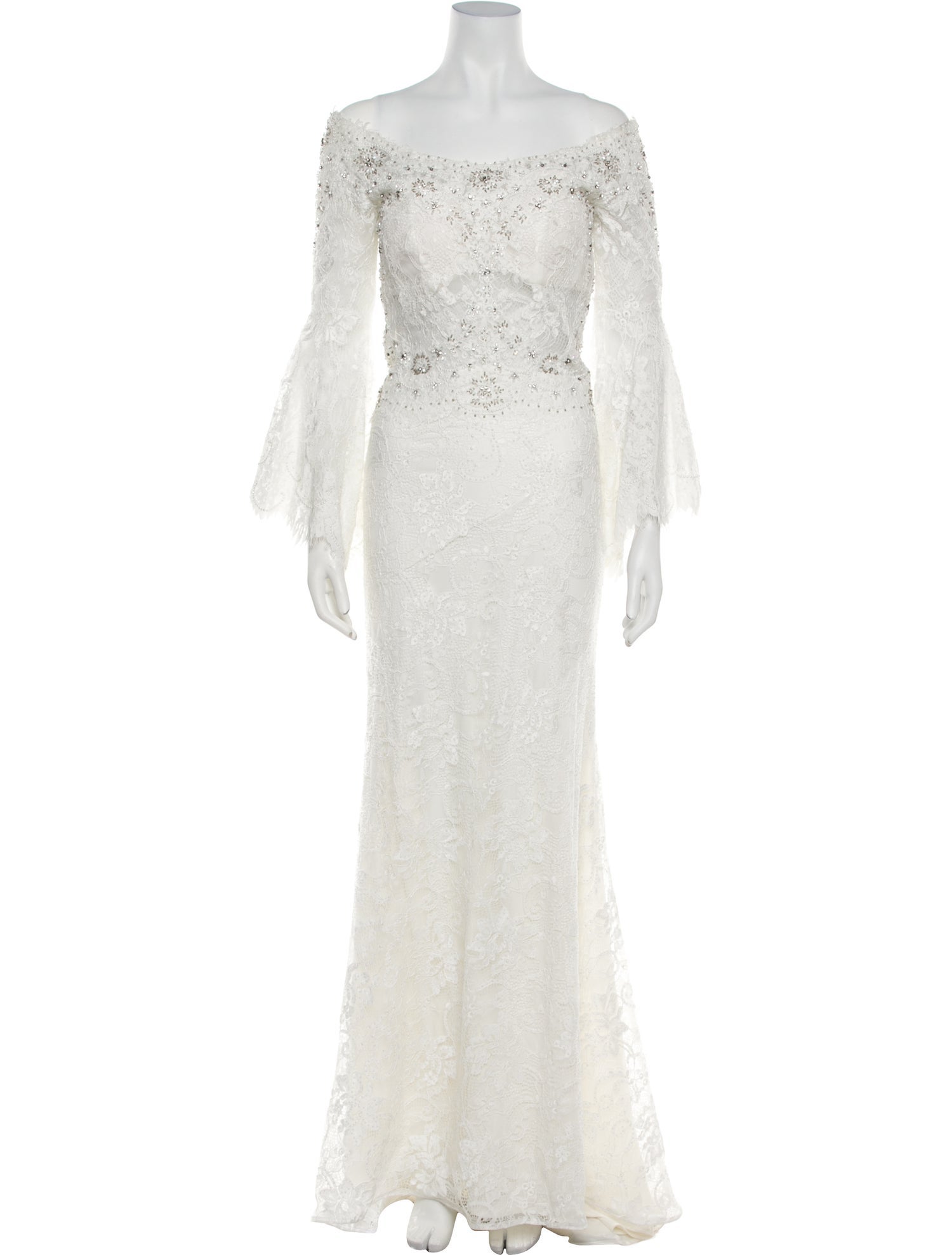 Morilee by Madeline Gardner Lace Pattern Long Dress