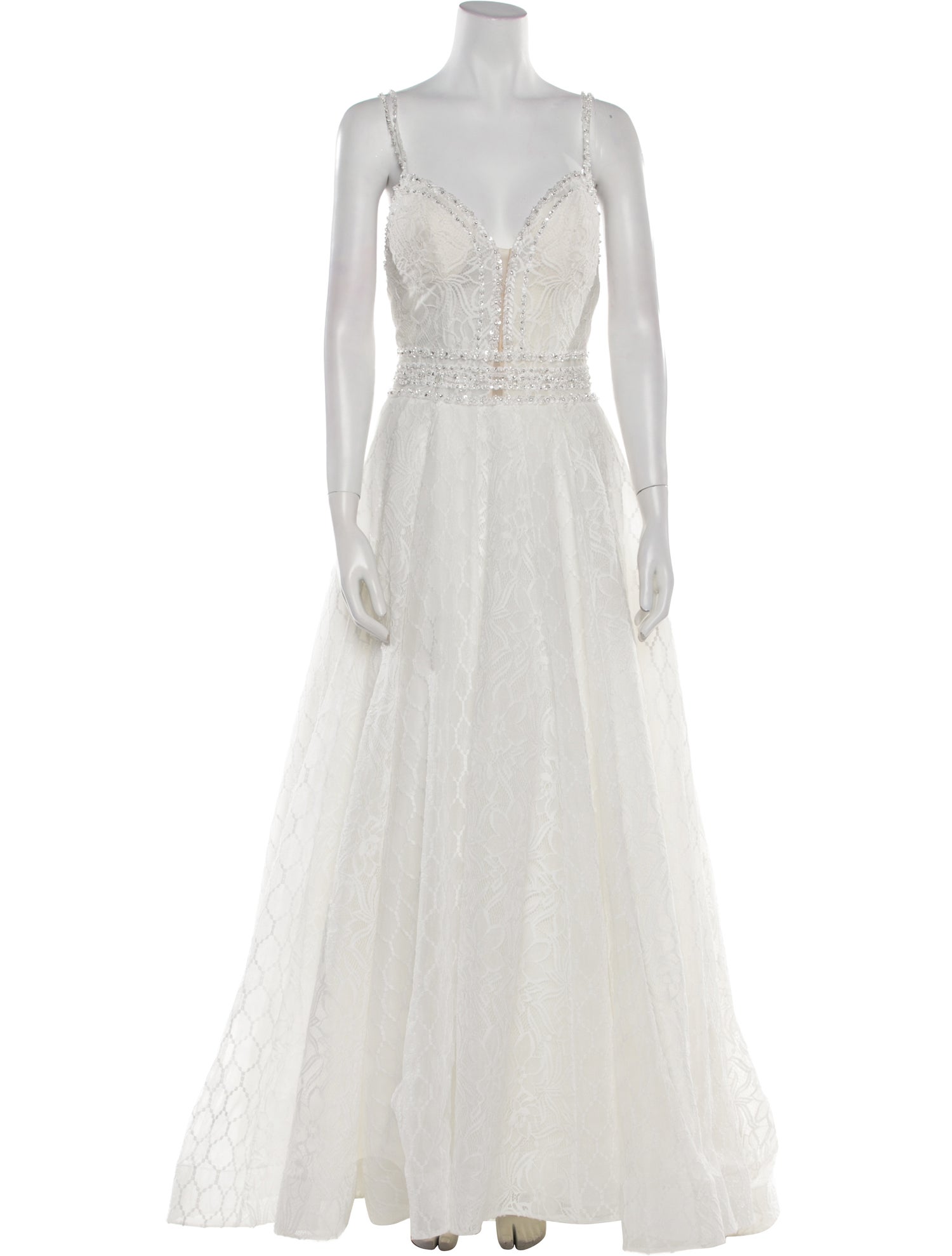 Morilee by Madeline Gardner Lace Pattern Long Dress