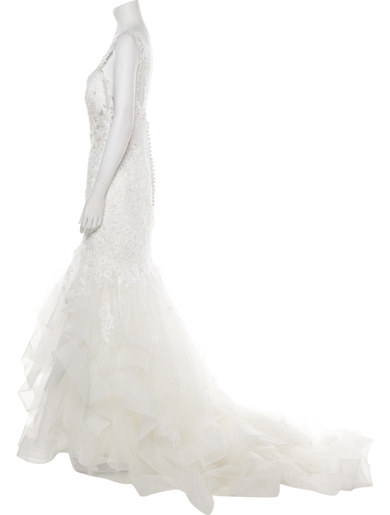 Morilee by Madeline Gardner Lace Pattern Long Dress w/ Tags