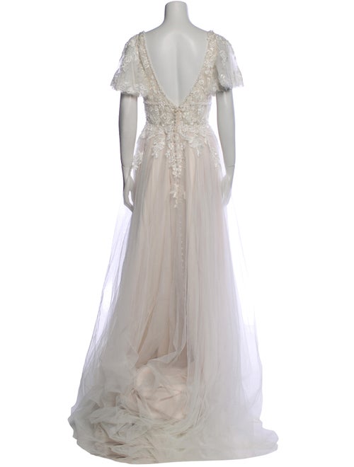 Morilee by Madeline Gardner V-Neck Long Dress