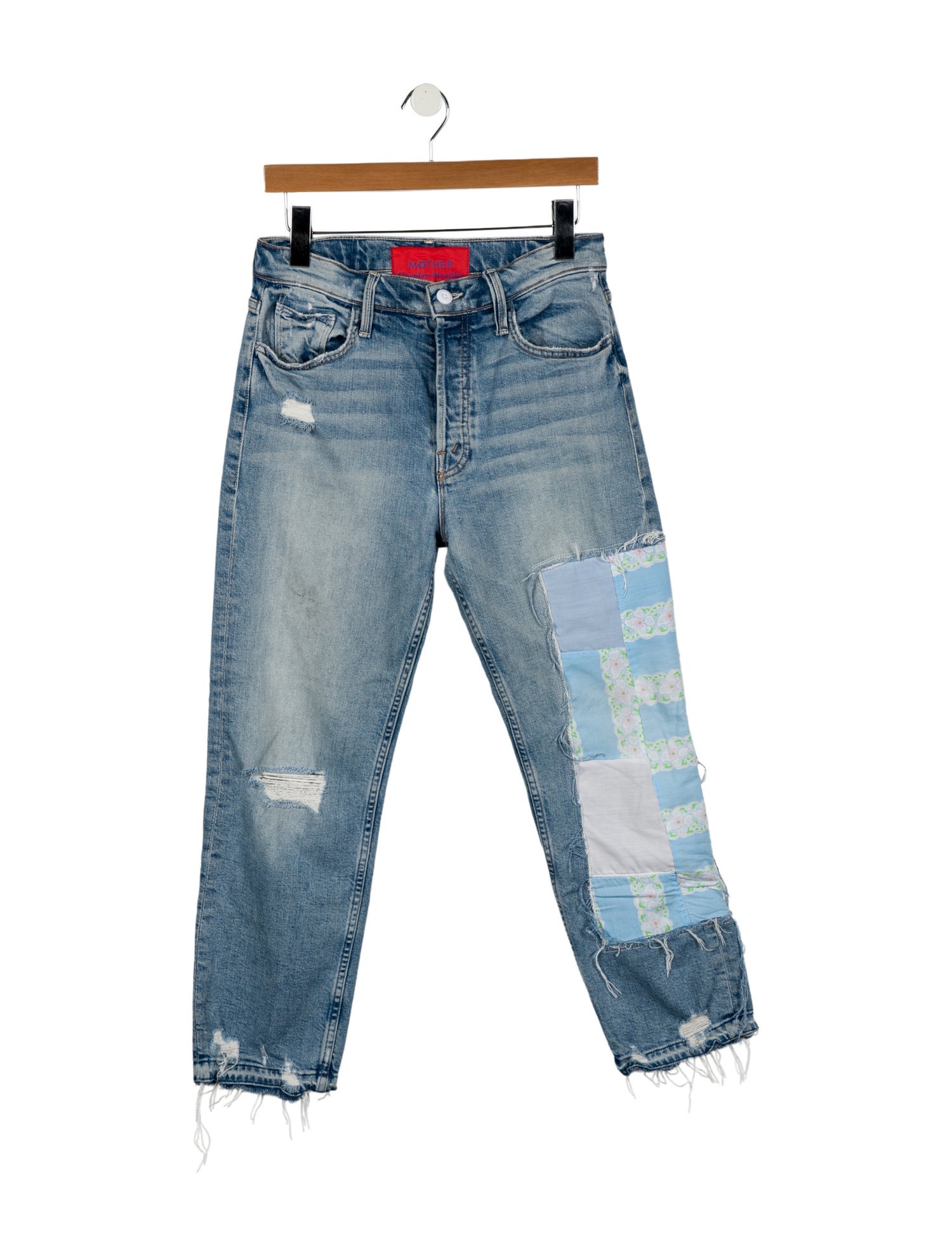 Mother x Carolyn Murphy Mid-Rise Straight Leg Jeans