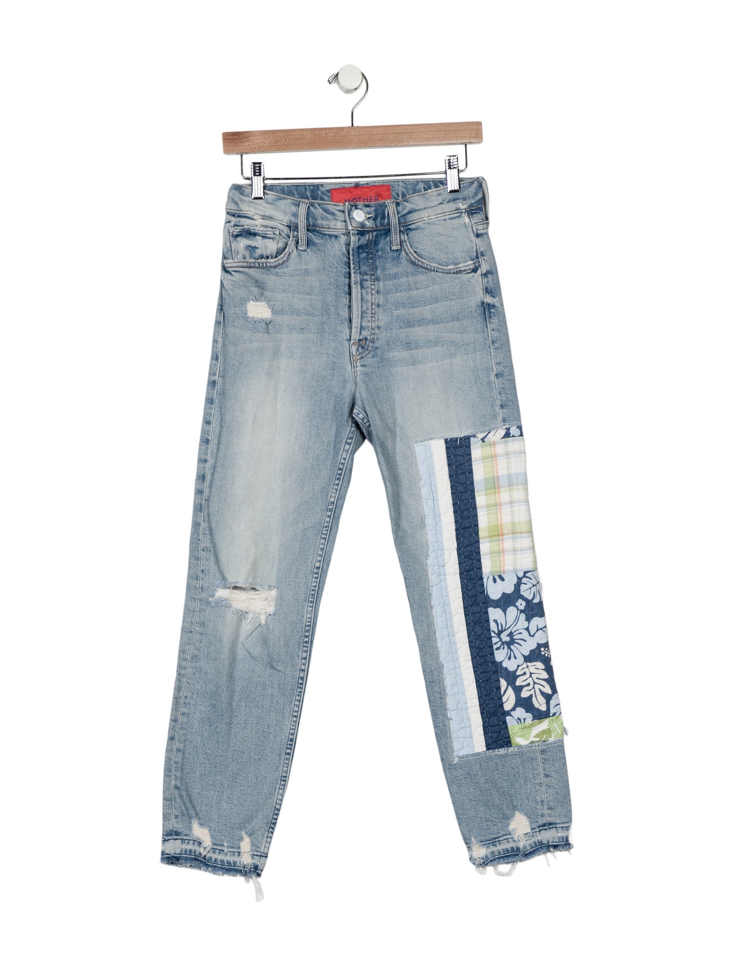 Mother x Carolyn Murphy High-Rise Straight Leg Jeans