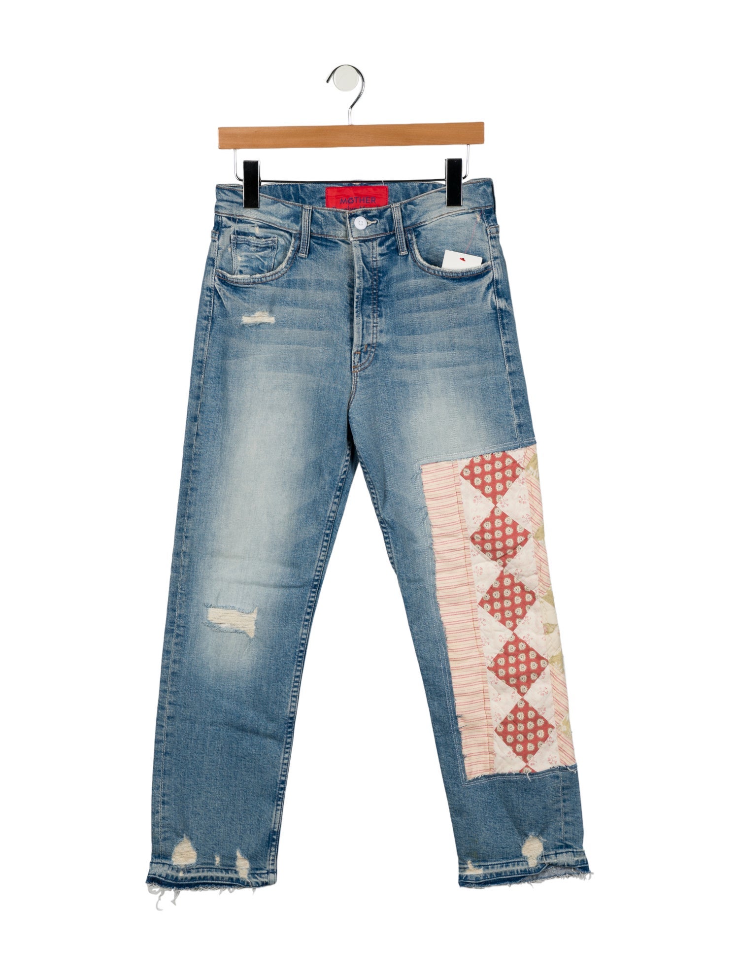 Mother x Carolyn Murphy Mid-Rise Straight Leg Jeans