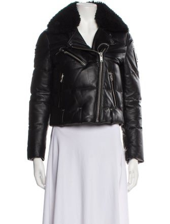Moose Knuckles Lamb Leather Down Coat