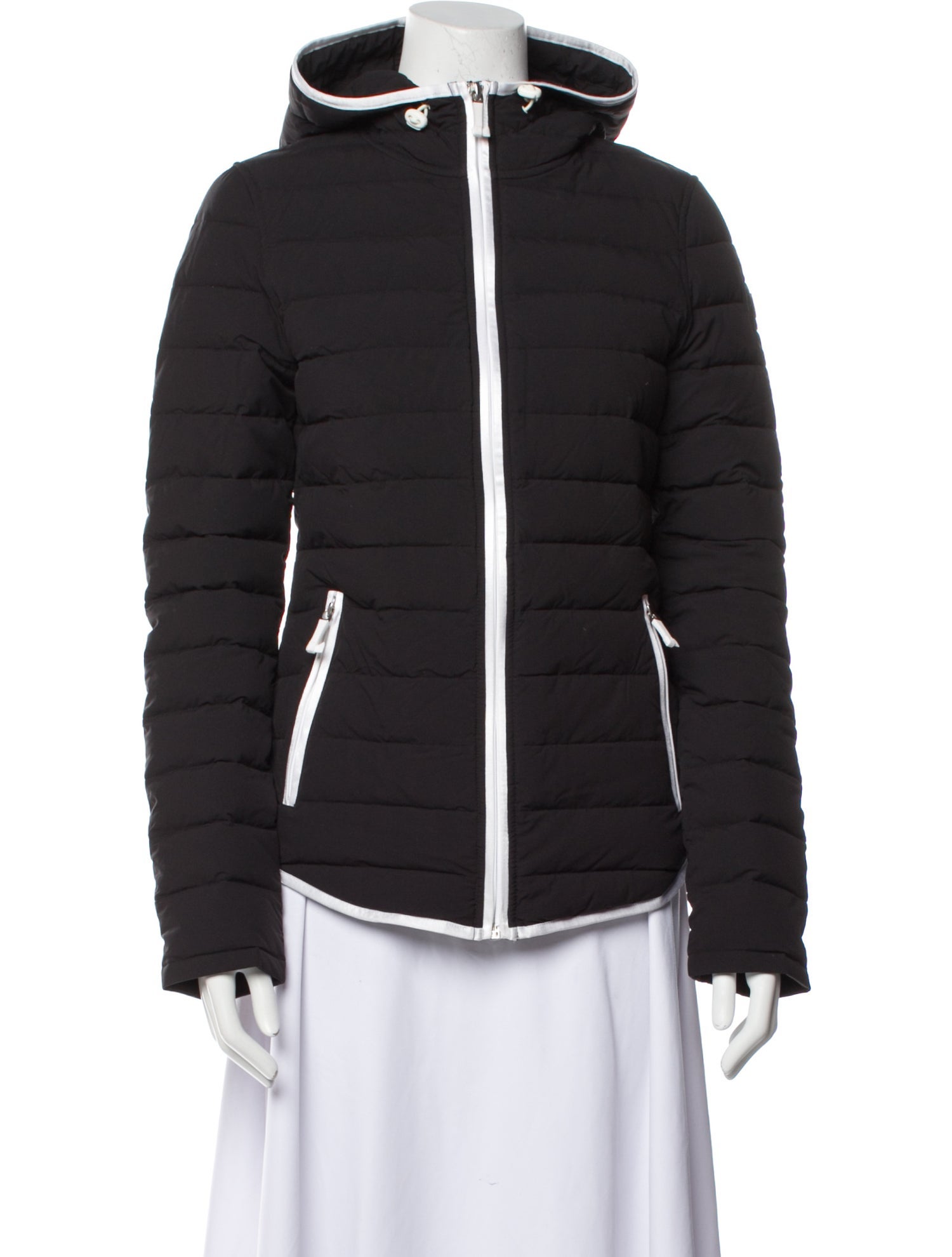 Moose Knuckles Nylon Striped Down Jacket