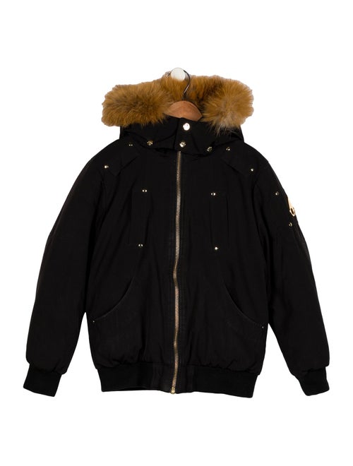 Moose Knuckles Girls black coat