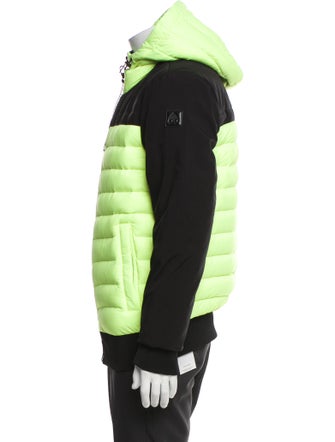Moose Knuckles Colorblock Pattern Puffer Coat