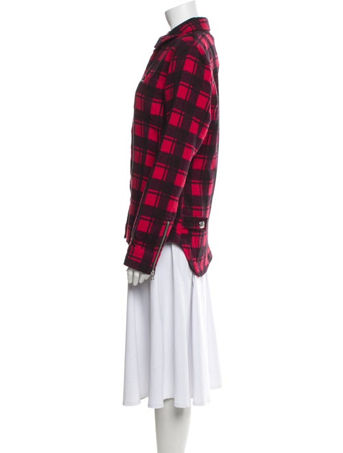 Moose Knuckles Plaid Print Coat