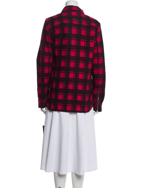 Moose Knuckles Plaid Print Jacket