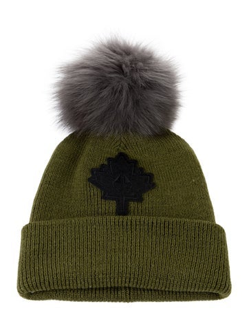 Moose Knuckles Hats Fur-Trimmed Beanie