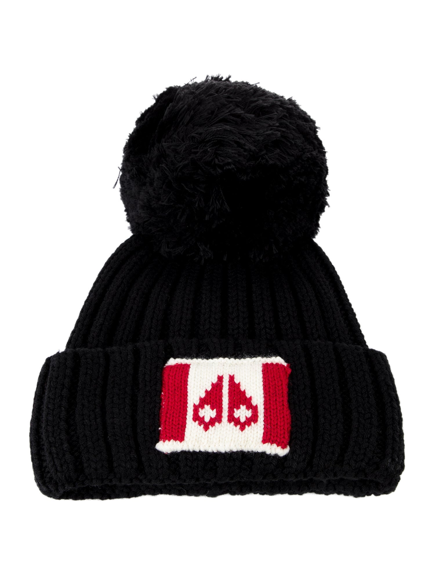 Moose Knuckles Pom-Pom Accent Beanie