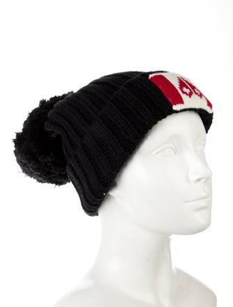 Moose Knuckles Pom-Pom Accent Beanie