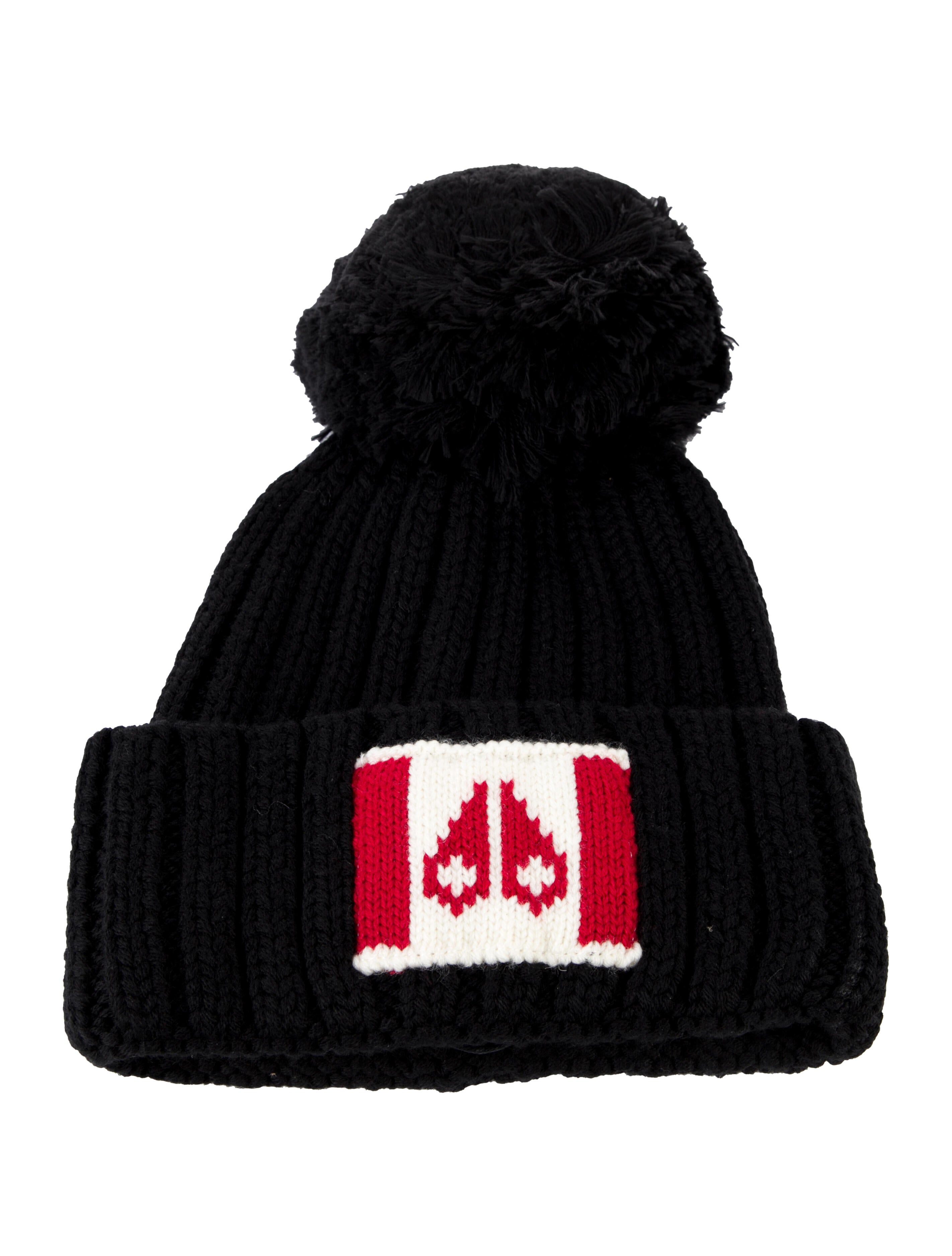 Moose Knuckles Pom-Pom Accent Beanie
