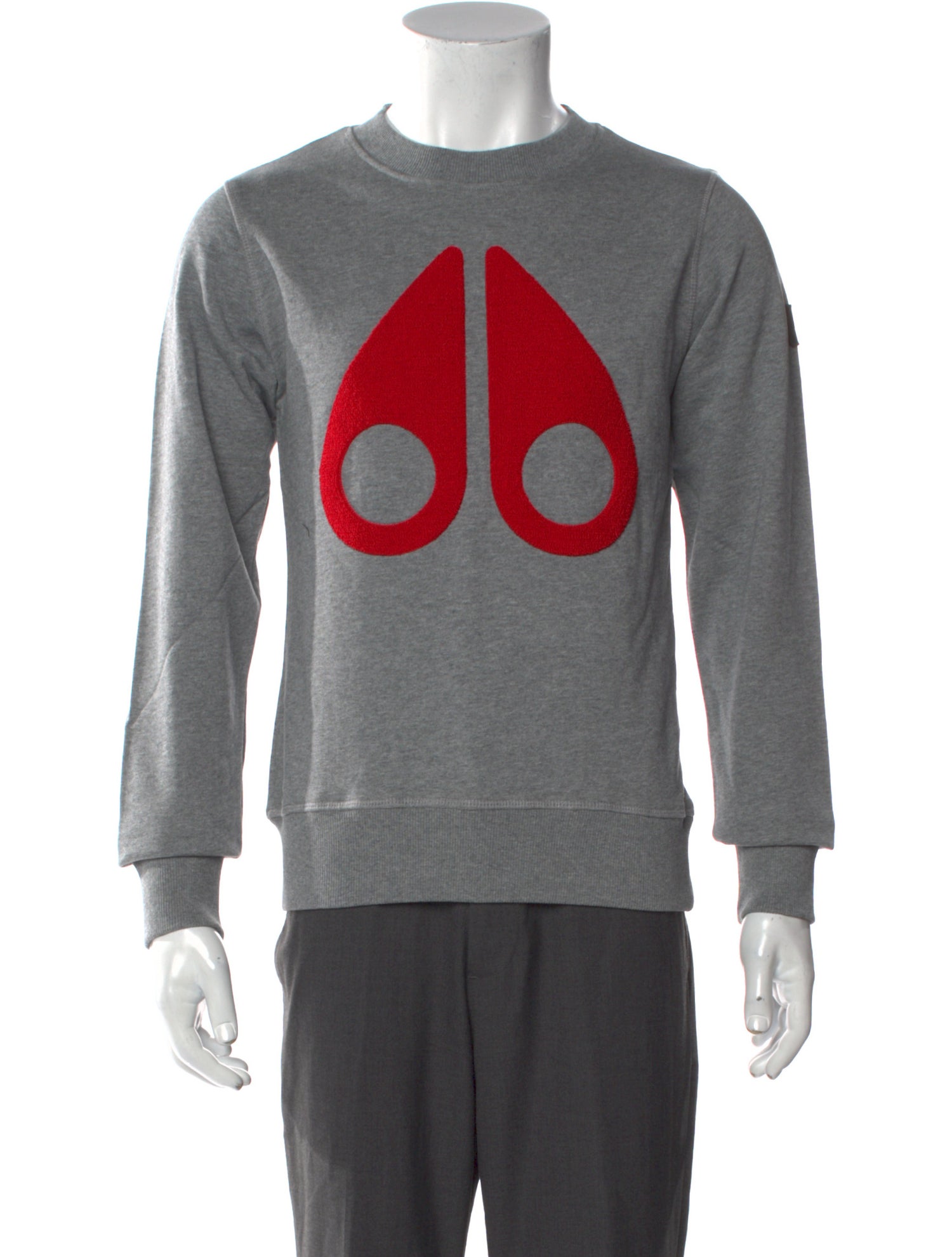 Moose Knuckles Graphic Print Crew Neck Sweatshirt