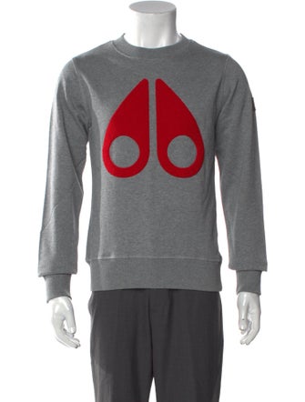 Moose Knuckles Graphic Print Crew Neck Sweatshirt