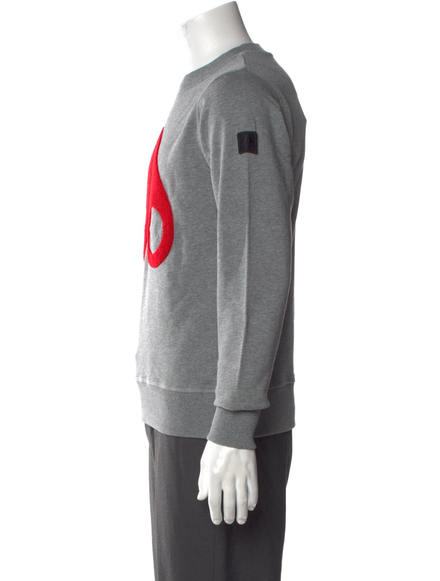 Moose Knuckles Graphic Print Crew Neck Sweatshirt