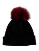 Moose Knuckles Fox Fur PomPom Beanie