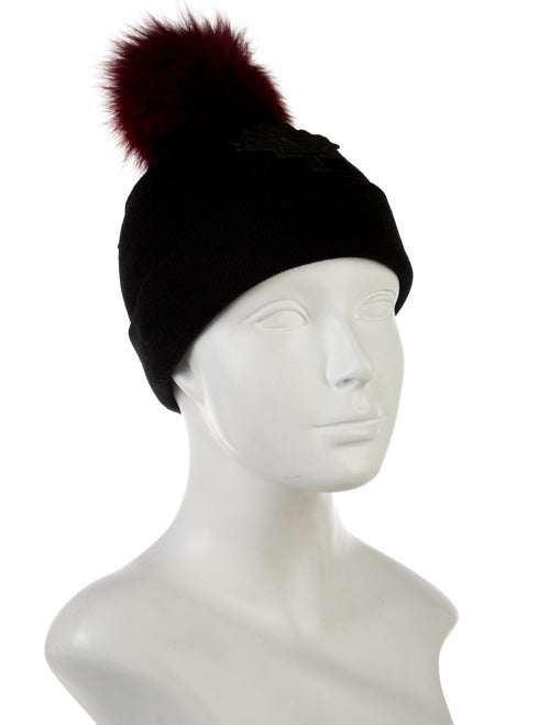 Moose Knuckles Fox Fur PomPom Beanie
