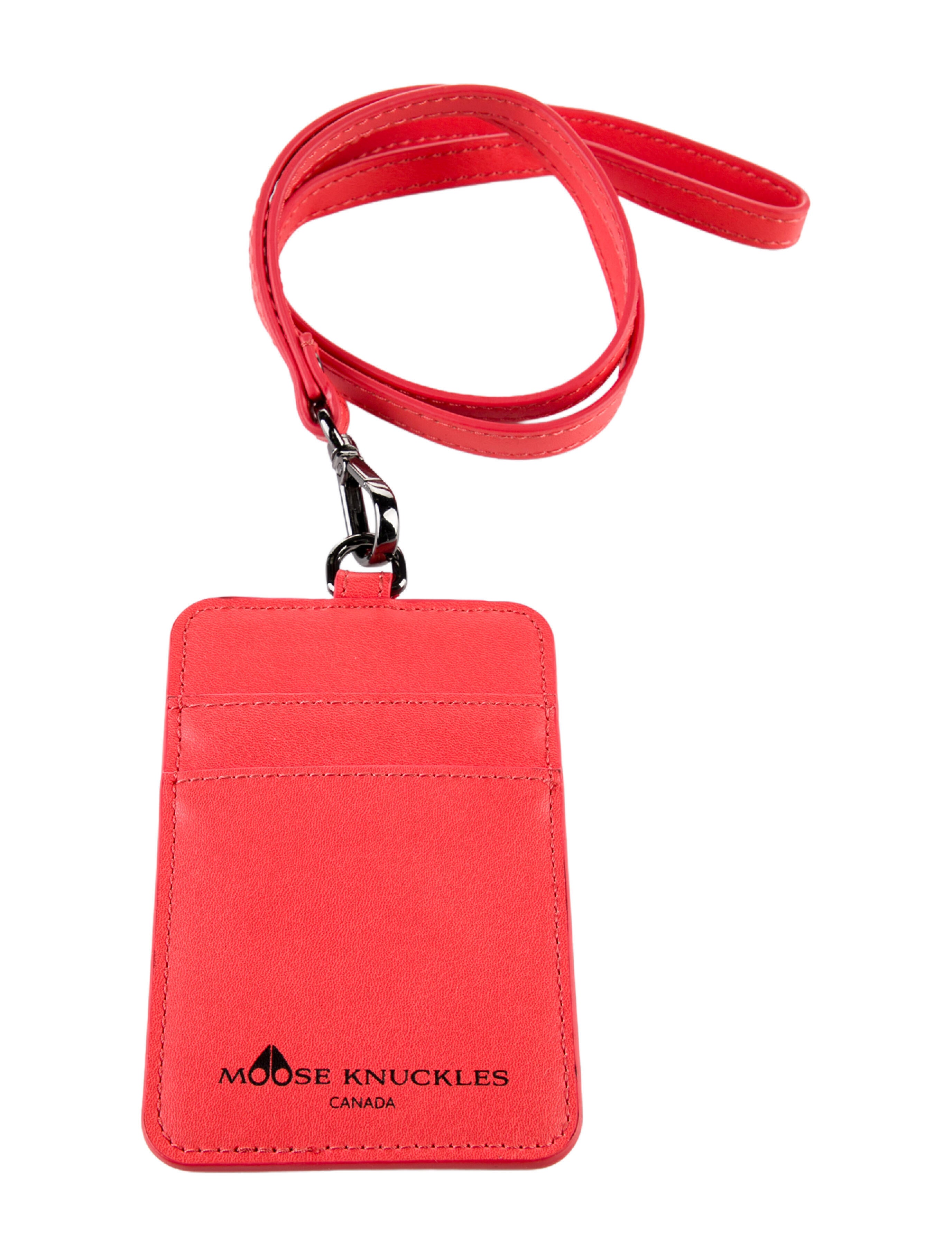Moose Knuckles Leather Badge Holder