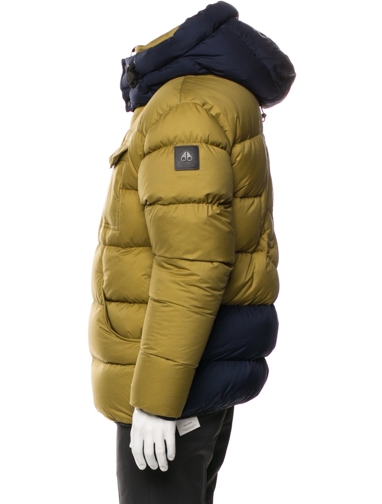 Moose Knuckles Colorblock Pattern Puffer Coat w/ Tags