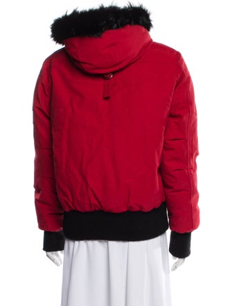 Moose Knuckles Colorblock Pattern Bomber Jacket