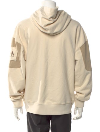 Moose Knuckles Colorblock Pattern Crew Neck Hoodie