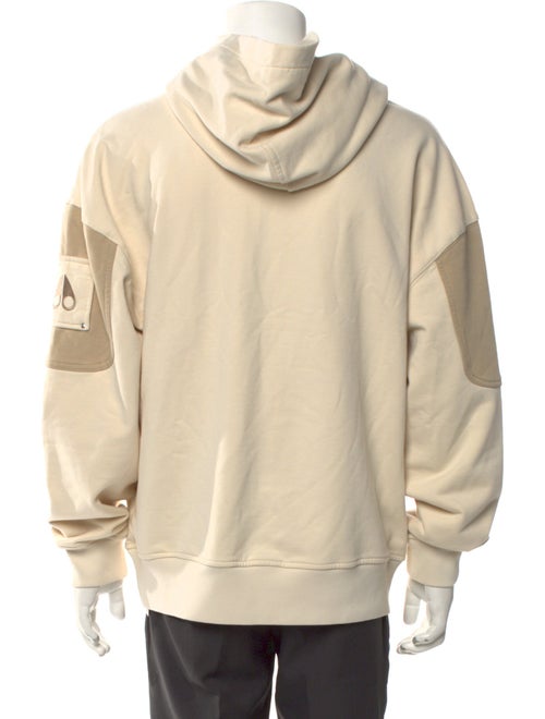 Moose Knuckles Colorblock Pattern Crew Neck Hoodie