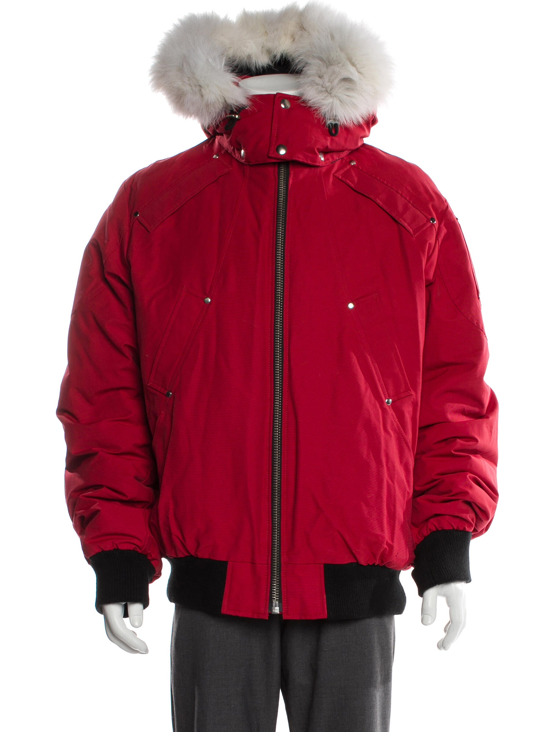 Moose Knuckles Colorblock Pattern Puffer Coat w/ Tags