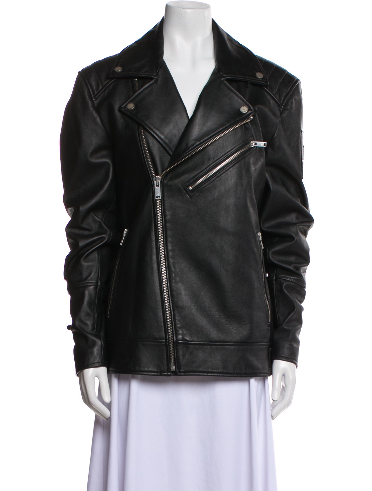 Moose Knuckles Leather Biker Jacket