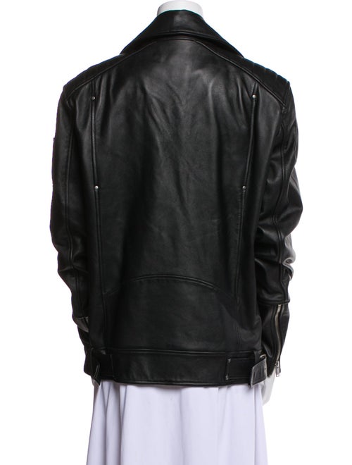 Moose Knuckles Leather Biker Jacket
