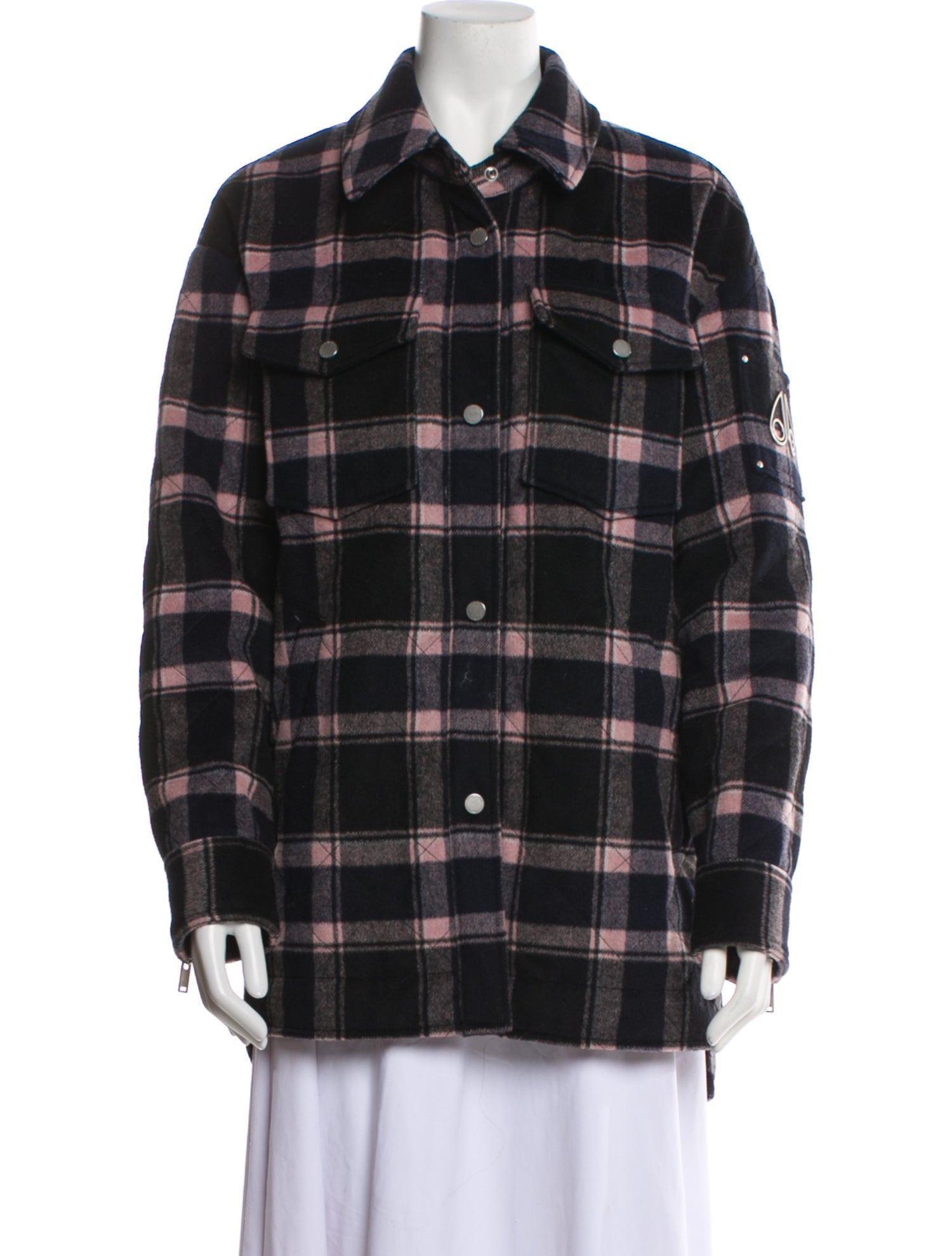 Moose Knuckles Wool Plaid Print Jacket w/ Tags